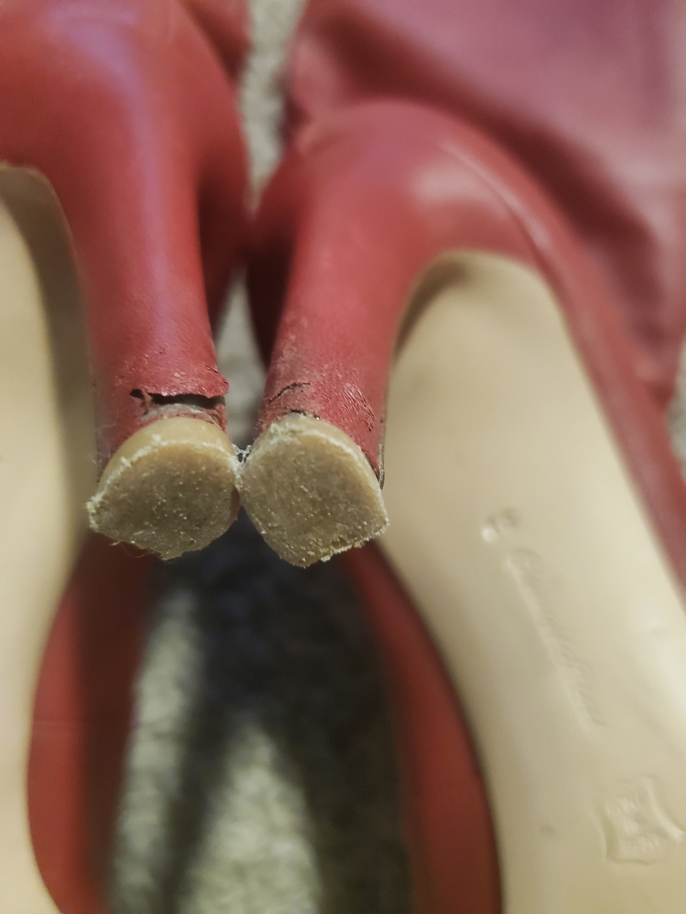 Gianvito Rossi Red Leather Knee-High Stiletto Boots EU 39 Made in Italy - Picture 10 of 10